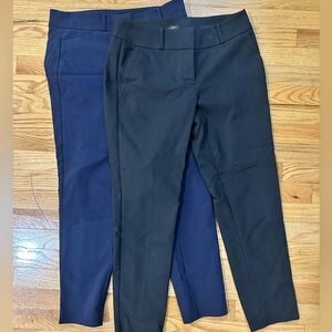 Two Pairs of Loft Pants: Navy and Black
